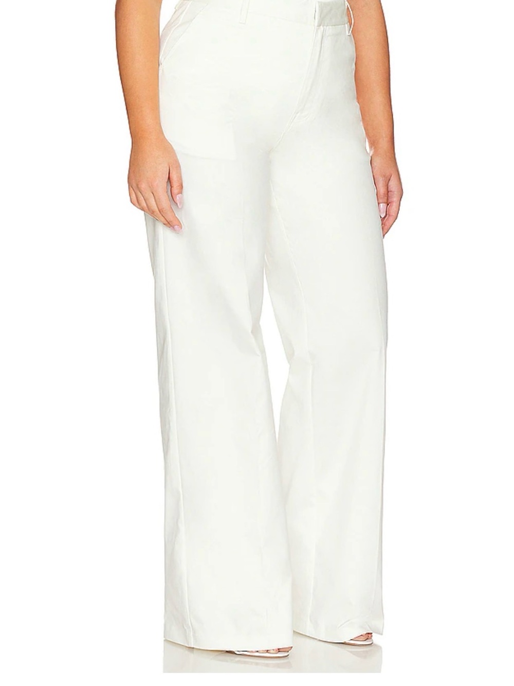 Good American Good Skate Trouser in Cloud White